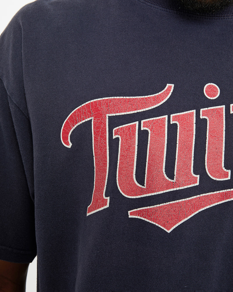 Vintage 90s MLB Minnesota Twins Tee <br>L , The Real Deal , newtown, sydney, australia, thrift store, opshop, preloved, secondhand, sustainable, retro, antique, 70s, 80s, 90s, 2000s, 00s, fashion, clothing, streetwear, trendy, garment, style, boutique, store, shop, archive, sale, cheap, best, top