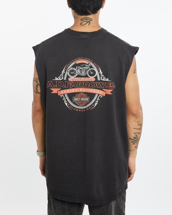 Vintage Harley Davidson Tank <br>XXL , The Real Deal , newtown, sydney, australia, thrift store, opshop, preloved, secondhand, sustainable, retro, antique, 70s, 80s, 90s, 2000s, 00s, fashion, clothing, streetwear, trendy, garment, style, boutique, store, shop, archive, sale, cheap, best, top