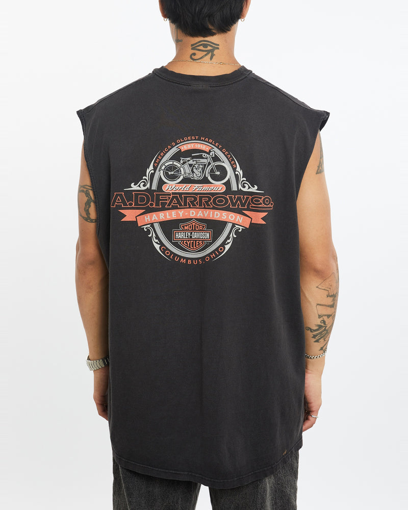 Vintage Harley Davidson Tank <br>XXL , The Real Deal , newtown, sydney, australia, thrift store, opshop, preloved, secondhand, sustainable, retro, antique, 70s, 80s, 90s, 2000s, 00s, fashion, clothing, streetwear, trendy, garment, style, boutique, store, shop, archive, sale, cheap, best, top