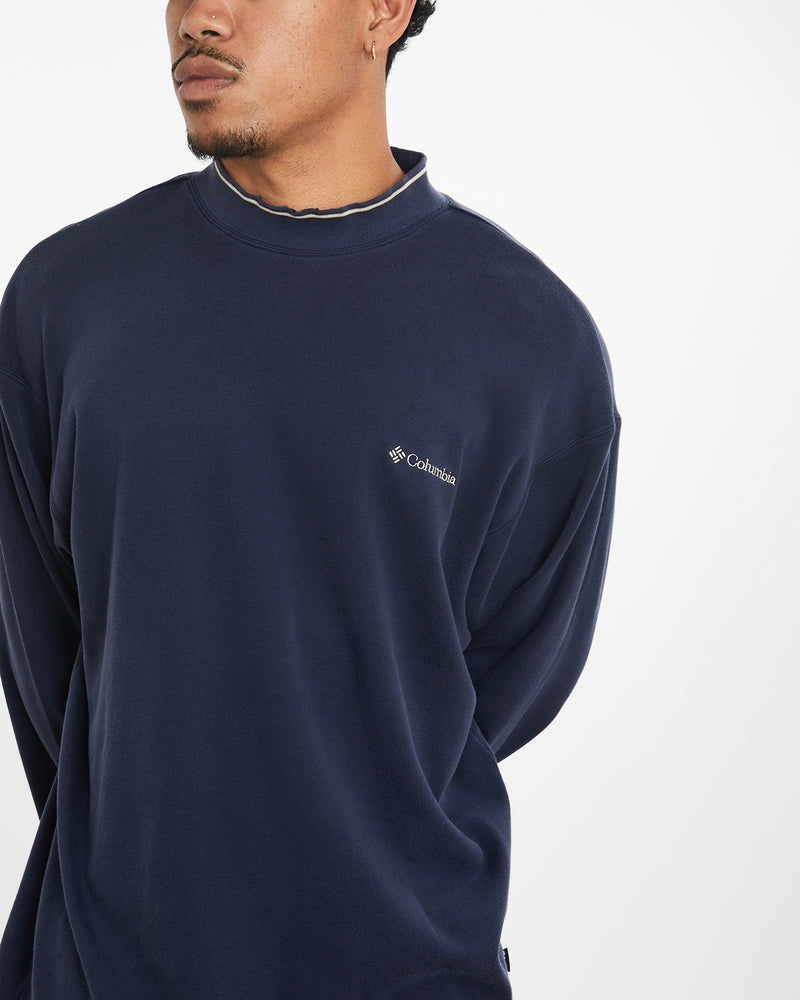 Vintage Columbia Mock Neck Long Sleeve Tee <br>XL