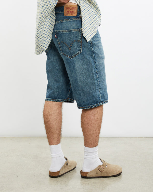 Vintage, Levi's, 569, Denim, Shorts, The Real Deal, size 31", colour Blue, newtown, sydney, australia, thrift store, opshop, preloved, secondhand, sustainable, retro, antique, 70s, 80s, 90s, 2000s, 00s, fashion, clothing, streetwear, trendy, garment, style, boutique, store, shop, archive, sale, cheap, best, top, Shorts