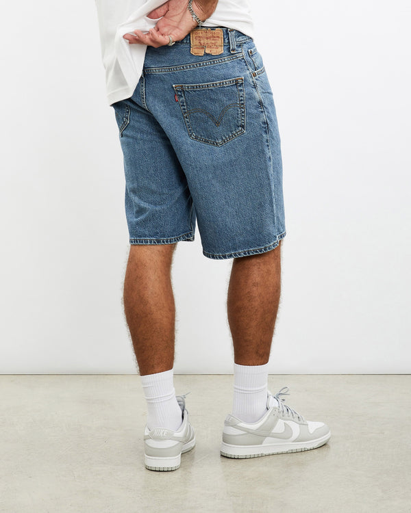 Vintage, Levi's, 550, Denim, Shorts, The Real Deal, size 35", colour Blue, newtown, sydney, australia, thrift store, opshop, preloved, secondhand, sustainable, retro, antique, 70s, 80s, 90s, 2000s, 00s, fashion, clothing, streetwear, trendy, garment, style, boutique, store, shop, archive, sale, cheap, best, top, Shorts
