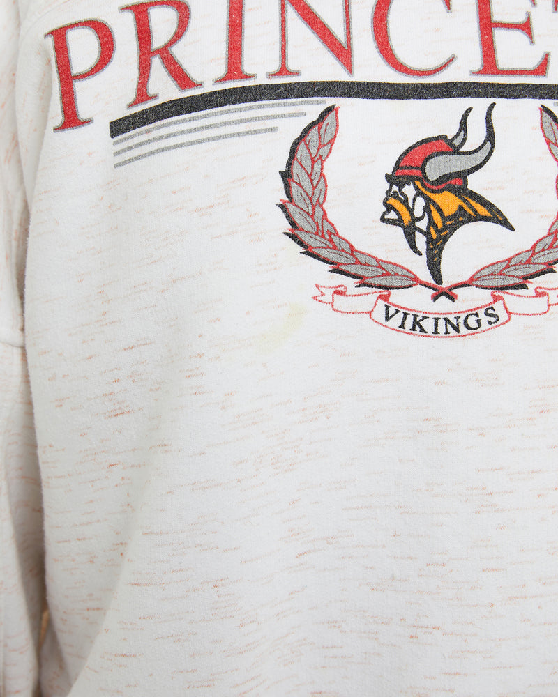 Vintage 90s Princeton Vikings Sweatshirt <br>XS , The Real Deal , newtown, sydney, australia, thrift store, opshop, preloved, secondhand, sustainable, retro, antique, 70s, 80s, 90s, 2000s, 00s, fashion, clothing, streetwear, trendy, garment, style, boutique, store, shop, archive, sale, cheap, best, top