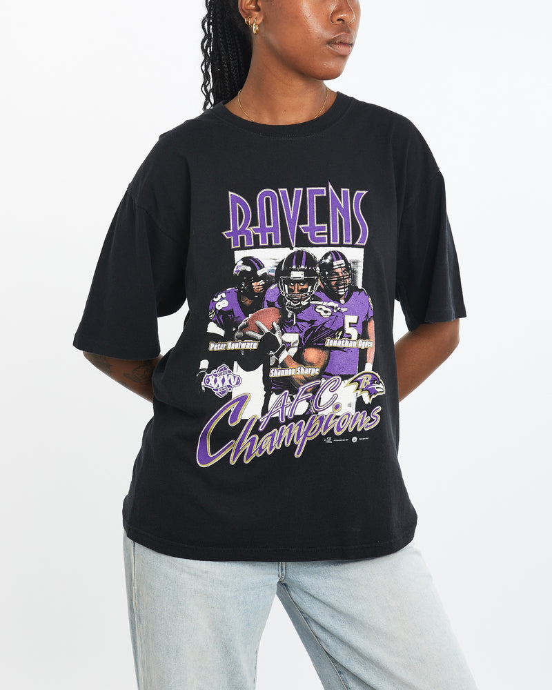 Vintage NFL Baltimore Ravens Tee <br>M , The Real Deal , newtown, sydney, australia, thrift store, opshop, preloved, secondhand, sustainable, retro, antique, 70s, 80s, 90s, 2000s, 00s, fashion, clothing, streetwear, trendy, garment, style, boutique, store, shop, archive, sale, cheap, best, top