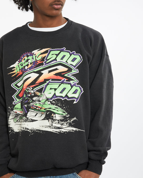 Vintage 90s Arctic Cat Ski Racing Sweatshirt <br>L