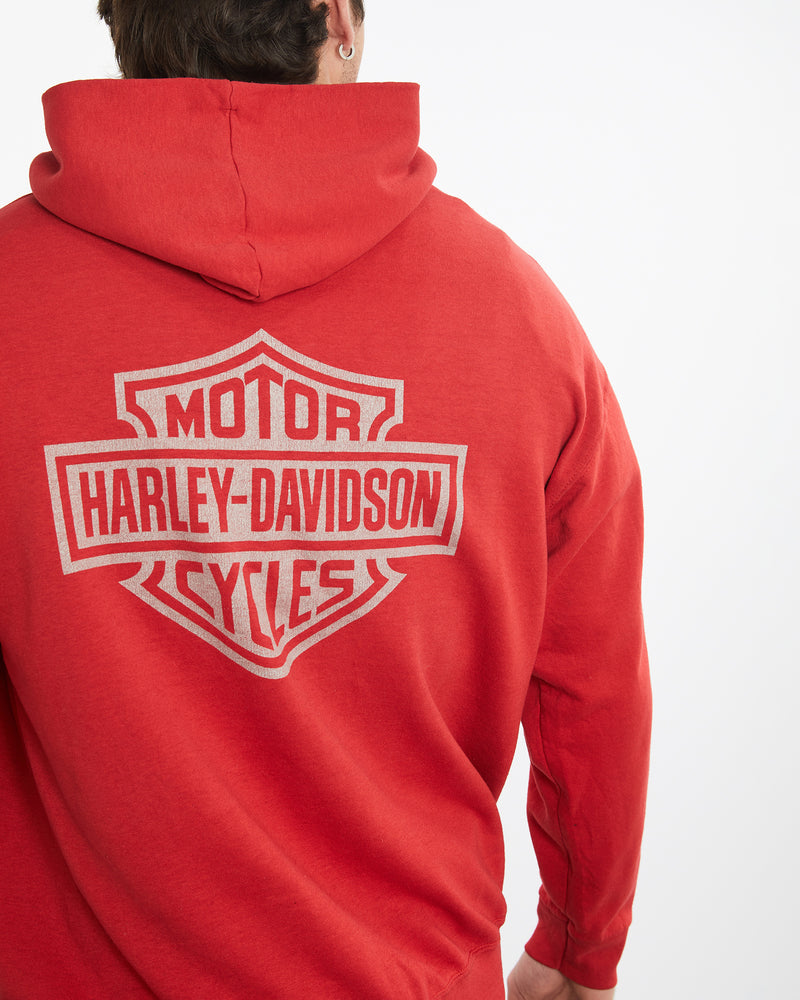 Vintage Harley Davidson Hooded Sweatshirt <br>L