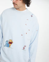 Vintage Disney Winnie The Pooh Fleece Sweatshirt <br>XL , The Real Deal , newtown, sydney, australia, thrift store, opshop, preloved, secondhand, sustainable, retro, antique, 70s, 80s, 90s, 2000s, 00s, fashion, clothing, streetwear, trendy, garment, style, boutique, store, shop, archive, sale, cheap, best, top