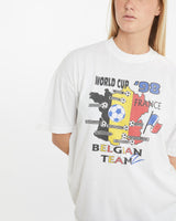 Vintage 1998 France FIFA World Cup Belgium Team Tee  <br>M