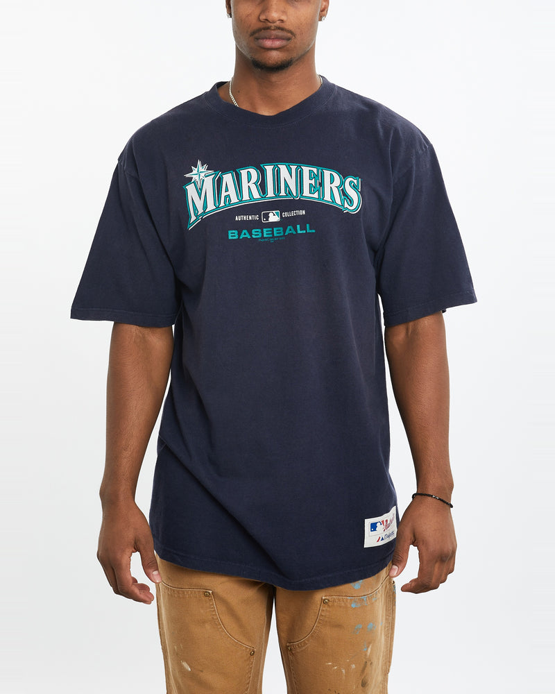 Vintage MLB Seattle Mariners Tee <br>XL , The Real Deal , newtown, sydney, australia, thrift store, opshop, preloved, secondhand, sustainable, retro, antique, 70s, 80s, 90s, 2000s, 00s, fashion, clothing, streetwear, trendy, garment, style, boutique, store, shop, archive, sale, cheap, best, top