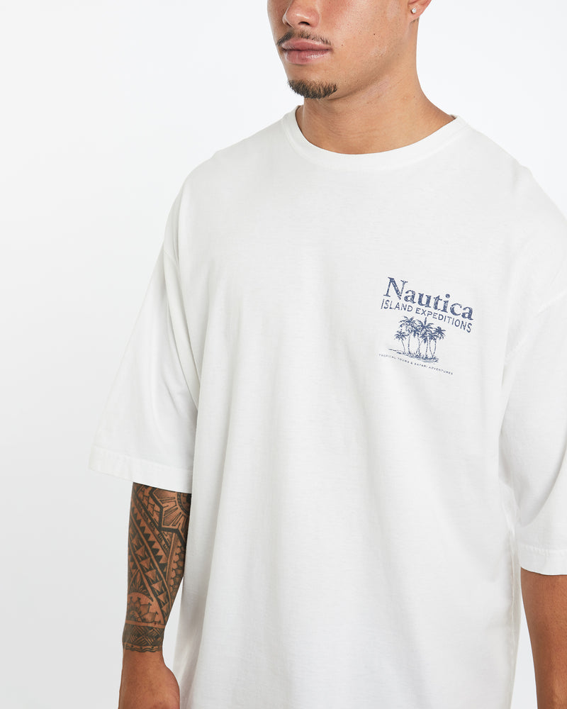 Vintage 90s Nautica Island Expeditions Tee <br>XL , The Real Deal , newtown, sydney, australia, thrift store, opshop, preloved, secondhand, sustainable, retro, antique, 70s, 80s, 90s, 2000s, 00s, fashion, clothing, streetwear, trendy, garment, style, boutique, store, shop, archive, sale, cheap, best, top