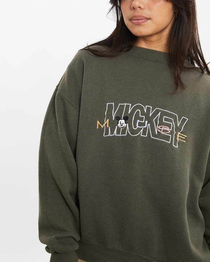 Vintage 90s Disney Mickey Mouse Sweatshirt <br>XS , The Real Deal , newtown, sydney, australia, thrift store, opshop, preloved, secondhand, sustainable, retro, antique, 70s, 80s, 90s, 2000s, 00s, fashion, clothing, streetwear, trendy, garment, style, boutique, store, shop, archive, sale, cheap, best, top