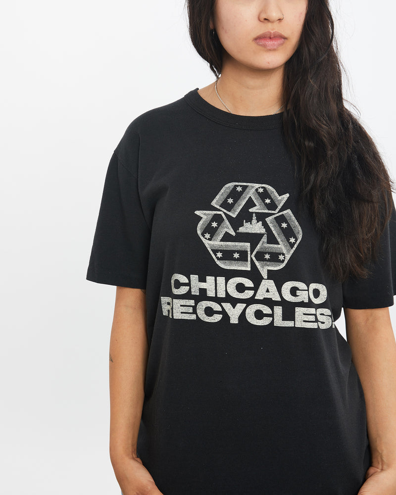 Vintage 90s Chicago Recycles Tee <br>XS