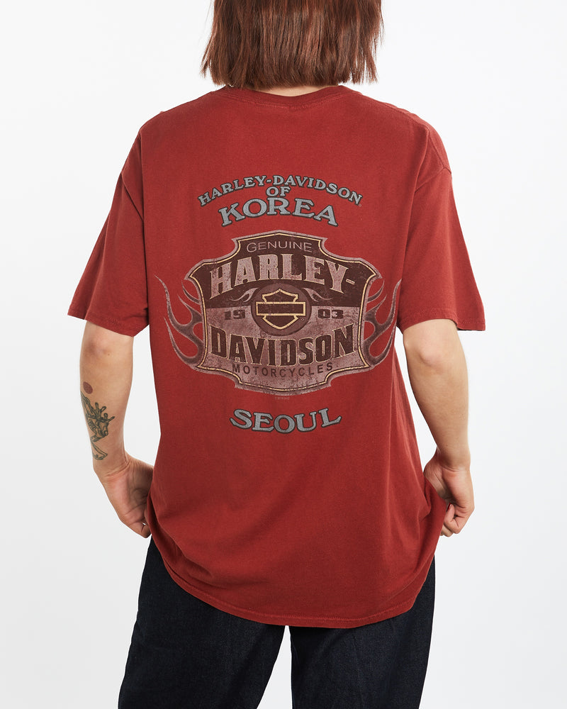 Vintage Harley Davidson Tee <br>M , The Real Deal , newtown, sydney, australia, thrift store, opshop, preloved, secondhand, sustainable, retro, antique, 70s, 80s, 90s, 2000s, 00s, fashion, clothing, streetwear, trendy, garment, style, boutique, store, shop, archive, sale, cheap, best, top