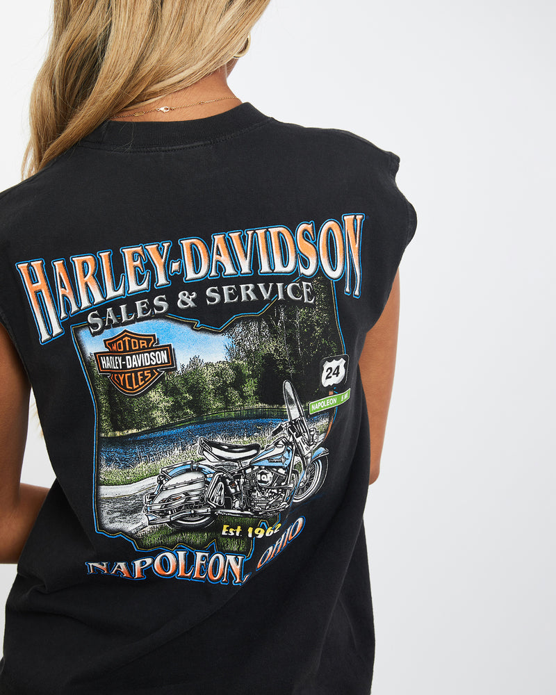 Vintage Harley Davidson Tank <br>XS , The Real Deal , newtown, sydney, australia, thrift store, opshop, preloved, secondhand, sustainable, retro, antique, 70s, 80s, 90s, 2000s, 00s, fashion, clothing, streetwear, trendy, garment, style, boutique, store, shop, archive, sale, cheap, best, top