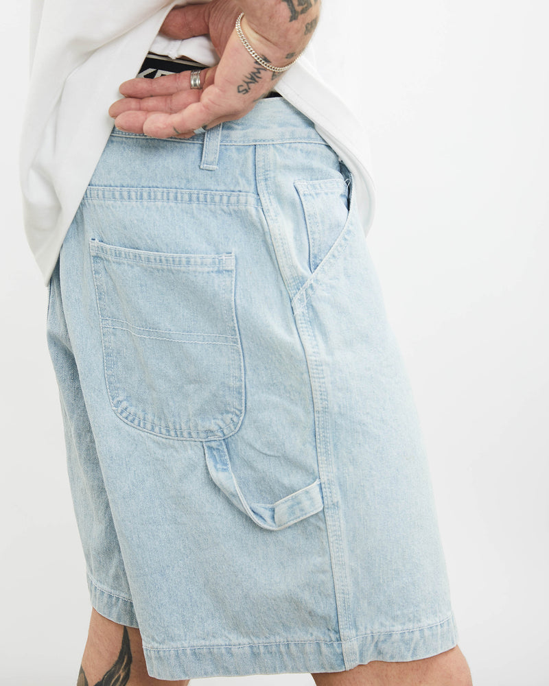 Vintage Real Comfort Denim Carpenter Shorts <br>31" , The Real Deal , newtown, sydney, australia, thrift store, opshop, preloved, secondhand, sustainable, retro, antique, 70s, 80s, 90s, 2000s, 00s, fashion, clothing, streetwear, trendy, garment, style, boutique, store, shop, archive, sale, cheap, best, top