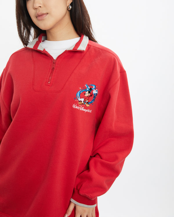 Vintage Walt Disney World Quarter Zip Sweatshirt <br>S