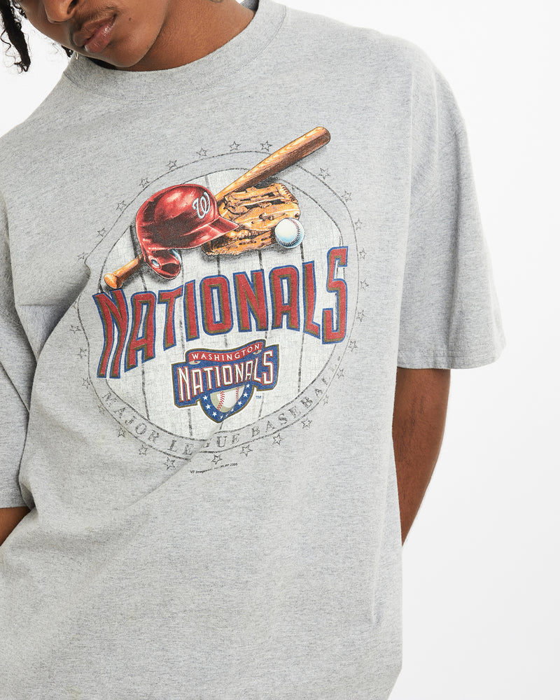 Vintage MLB Washington Nationals Tee <br>L , The Real Deal , newtown, sydney, australia, thrift store, opshop, preloved, secondhand, sustainable, retro, antique, 70s, 80s, 90s, 2000s, 00s, fashion, clothing, streetwear, trendy, garment, style, boutique, store, shop, archive, sale, cheap, best, top