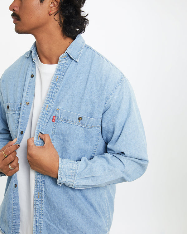 90s Levi's Denim Button Up Shirt <br>M