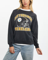 Vintage 90s NFL Pittsburgh Steelers Sweatshirt <br>XS , The Real Deal , newtown, sydney, australia, thrift store, opshop, preloved, secondhand, sustainable, retro, antique, 70s, 80s, 90s, 2000s, 00s, fashion, clothing, streetwear, trendy, garment, style, boutique, store, shop, archive, sale, cheap, best, top