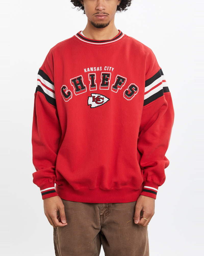 Vintage NFL Kansas City Chiefs Sweatshirt <br>M , The Real Deal , newtown, sydney, australia, thrift store, opshop, preloved, secondhand, sustainable, retro, antique, 70s, 80s, 90s, 2000s, 00s, fashion, clothing, streetwear, trendy, garment, style, boutique, store, shop, archive, sale, cheap, best, top