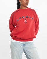 Vintage 90s MLB Los Angeles Angels Sweatshirt <br>M , The Real Deal , newtown, sydney, australia, thrift store, opshop, preloved, secondhand, sustainable, retro, antique, 70s, 80s, 90s, 2000s, 00s, fashion, clothing, streetwear, trendy, garment, style, boutique, store, shop, archive, sale, cheap, best, top