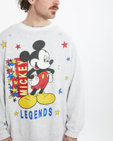 Vintage 90s Disney Mickey Mouse Sweatshirt <br>L , The Real Deal , newtown, sydney, australia, thrift store, opshop, preloved, secondhand, sustainable, retro, antique, 70s, 80s, 90s, 2000s, 00s, fashion, clothing, streetwear, trendy, garment, style, boutique, store, shop, archive, sale, cheap, best, top