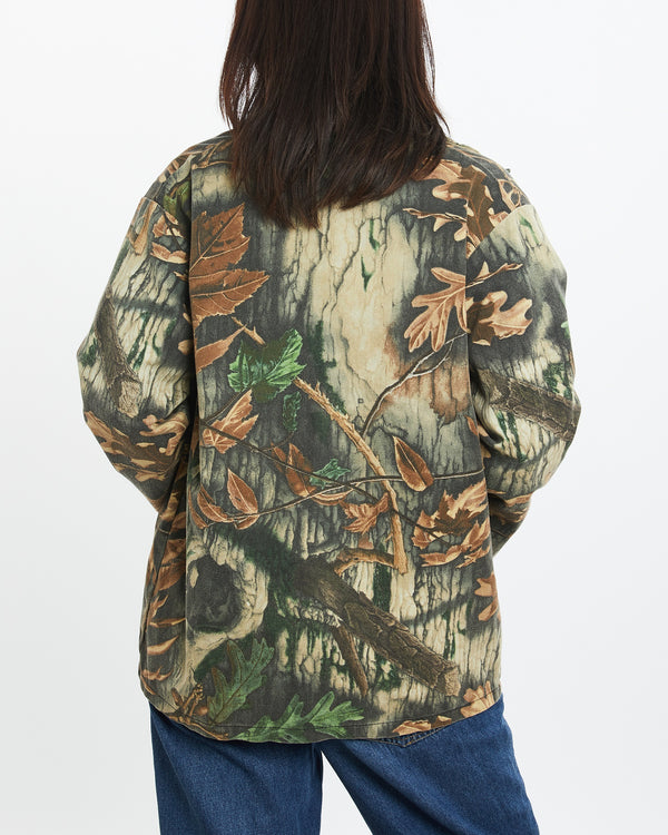 90s Realtree Camo Button Up Jacket  <br>S