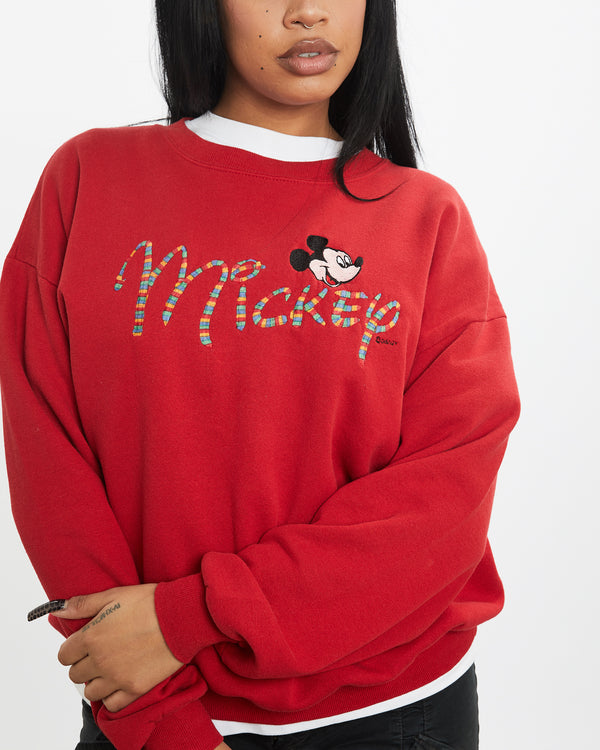 Vintage 90s Disney Mickey Mouse Sweatshirt <br>S , The Real Deal , newtown, sydney, australia, thrift store, opshop, preloved, secondhand, sustainable, retro, antique, 70s, 80s, 90s, 2000s, 00s, fashion, clothing, streetwear, trendy, garment, style, boutique, store, shop, archive, sale, cheap, best, top