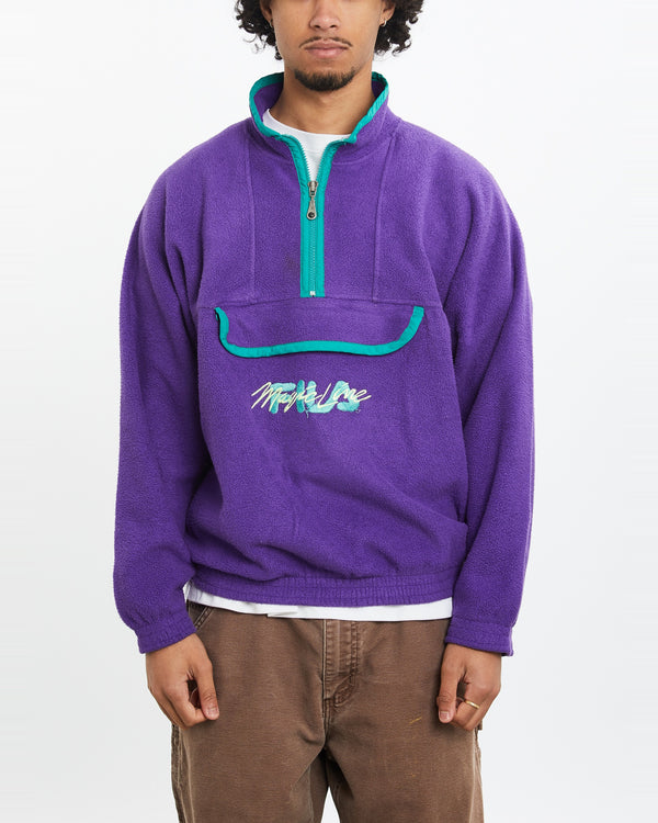 Vintage 90s Fila Quarter Zip Fleece Sweatshirt <br>M