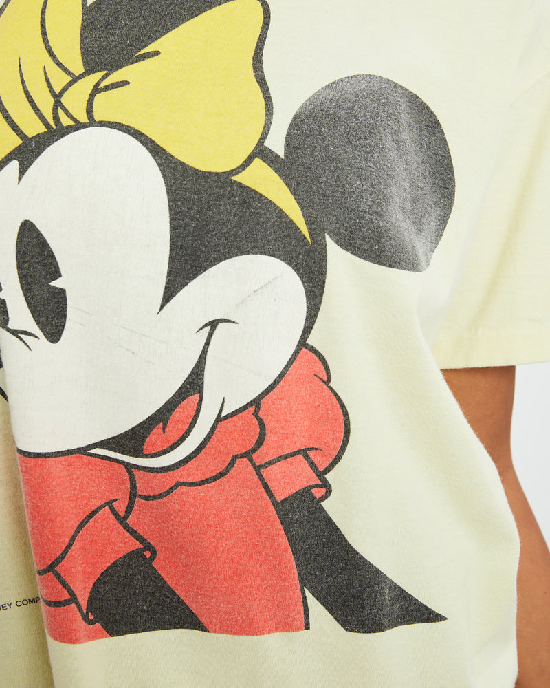 Vintage 80s Disney Minnie Mouse Tee <br>S , The Real Deal , newtown, sydney, australia, thrift store, opshop, preloved, secondhand, sustainable, retro, antique, 70s, 80s, 90s, 2000s, 00s, fashion, clothing, streetwear, trendy, garment, style, boutique, store, shop, archive, sale, cheap, best, top