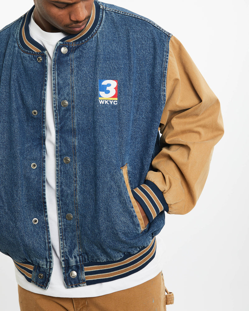 Vintage Friday Night Fever Denim Bomber Jacket <br>XL