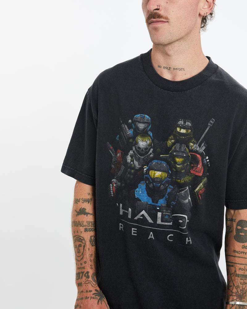 Vintage Halo Reach Gaming Tee <br>L , The Real Deal , newtown, sydney, australia, thrift store, opshop, preloved, secondhand, sustainable, retro, antique, 70s, 80s, 90s, 2000s, 00s, fashion, clothing, streetwear, trendy, garment, style, boutique, store, shop, archive, sale, cheap, best, top