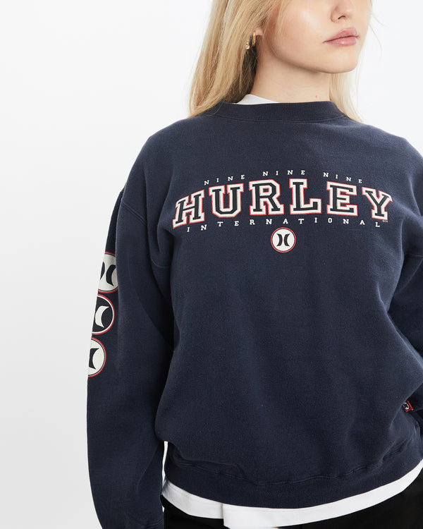 Vintage 1999 Hurley Surf Sweatshirt <br>XXS , The Real Deal , newtown, sydney, australia, thrift store, opshop, preloved, secondhand, sustainable, retro, antique, 70s, 80s, 90s, 2000s, 00s, fashion, clothing, streetwear, trendy, garment, style, boutique, store, shop, archive, sale, cheap, best, top