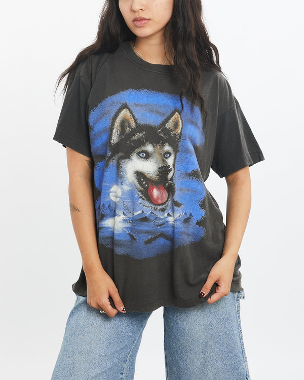 Vintage 80s Husky Wildlife Tee <br>XS