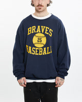 Vintage 90s Braves Baseball Sweatshirt <br>L