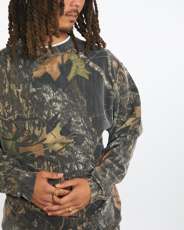 Vintage 90s Realtree Camo Sweatshirt <br>L