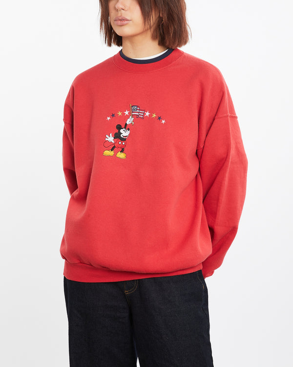 Vintage 90s Disney Mickey Mouse Sweatshirt <br>M , The Real Deal , newtown, sydney, australia, thrift store, opshop, preloved, secondhand, sustainable, retro, antique, 70s, 80s, 90s, 2000s, 00s, fashion, clothing, streetwear, trendy, garment, style, boutique, store, shop, archive, sale, cheap, best, top