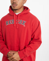 Vintage MLB Boston Red Sox Hooded Sweatshirt <br>XL , The Real Deal , newtown, sydney, australia, thrift store, opshop, preloved, secondhand, sustainable, retro, antique, 70s, 80s, 90s, 2000s, 00s, fashion, clothing, streetwear, trendy, garment, style, boutique, store, shop, archive, sale, cheap, best, top