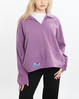 Vintage 90s Disney Winnie The Pooh 'Eeyore' Collared Sweatshirt <br>XS