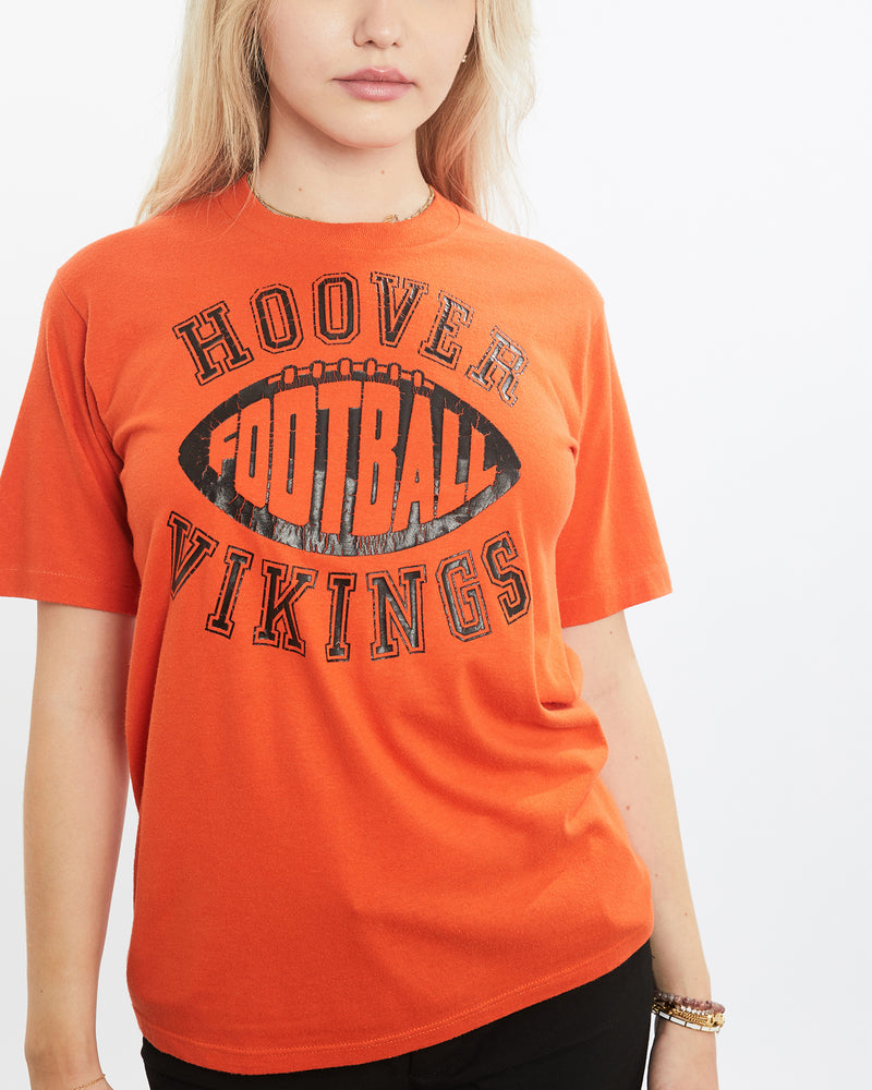 Vintage 80s Hoover Vikings Football Tee  <br>XS