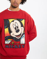 Vintage 90s Disney Mickey Mouse Sweatshirt <br>M , The Real Deal , newtown, sydney, australia, thrift store, opshop, preloved, secondhand, sustainable, retro, antique, 70s, 80s, 90s, 2000s, 00s, fashion, clothing, streetwear, trendy, garment, style, boutique, store, shop, archive, sale, cheap, best, top