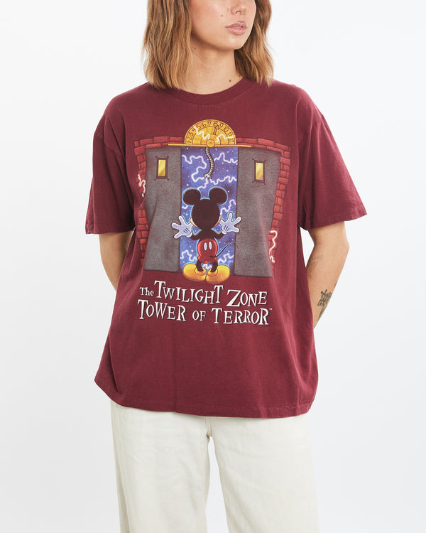 Vintage 90s Disney 'Twilight Zone Tower of Terror' Tee <br>M , The Real Deal , newtown, sydney, australia, thrift store, opshop, preloved, secondhand, sustainable, retro, antique, 70s, 80s, 90s, 2000s, 00s, fashion, clothing, streetwear, trendy, garment, style, boutique, store, shop, archive, sale, cheap, best, top