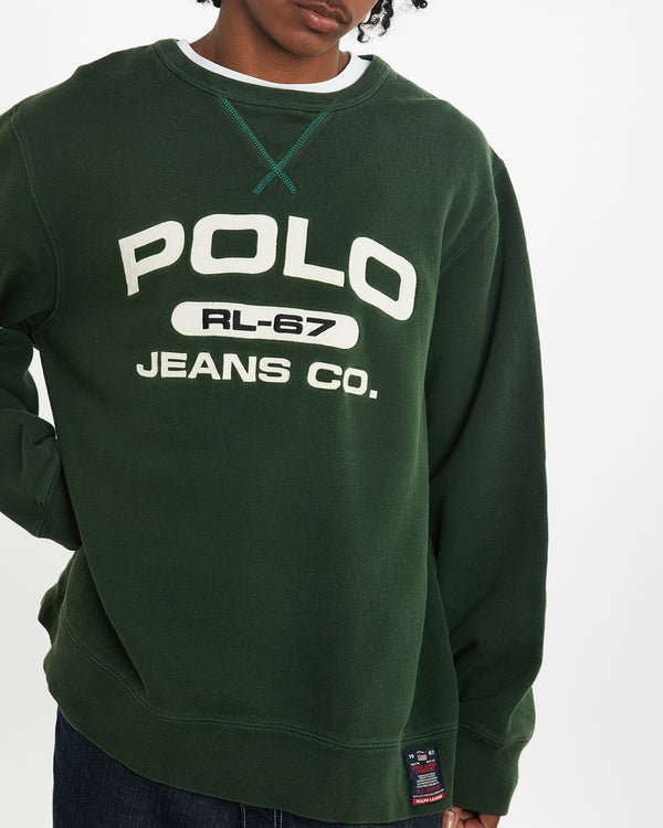 Vintage 90s Ralph Lauren Polo Jeans Co. Sweatshirt <br>XL , The Real Deal , newtown, sydney, australia, thrift store, opshop, preloved, secondhand, sustainable, retro, antique, 70s, 80s, 90s, 2000s, 00s, fashion, clothing, streetwear, trendy, garment, style, boutique, store, shop, archive, sale, cheap, best, top