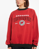 Vintage 90s NCAA Wisconsin Badgers Sweatshirt <br>M , The Real Deal , newtown, sydney, australia, thrift store, opshop, preloved, secondhand, sustainable, retro, antique, 70s, 80s, 90s, 2000s, 00s, fashion, clothing, streetwear, trendy, garment, style, boutique, store, shop, archive, sale, cheap, best, top