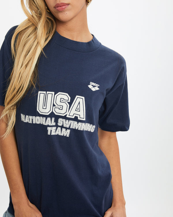 Vintage 80s USA National Swimming Team Tee <br>XS