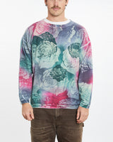 Vintage Floral 'All Over Print' Sweatshirt <br>XL