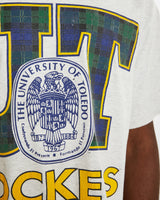 Vintage 90s University Of Toledo Rockets Tee <br>L