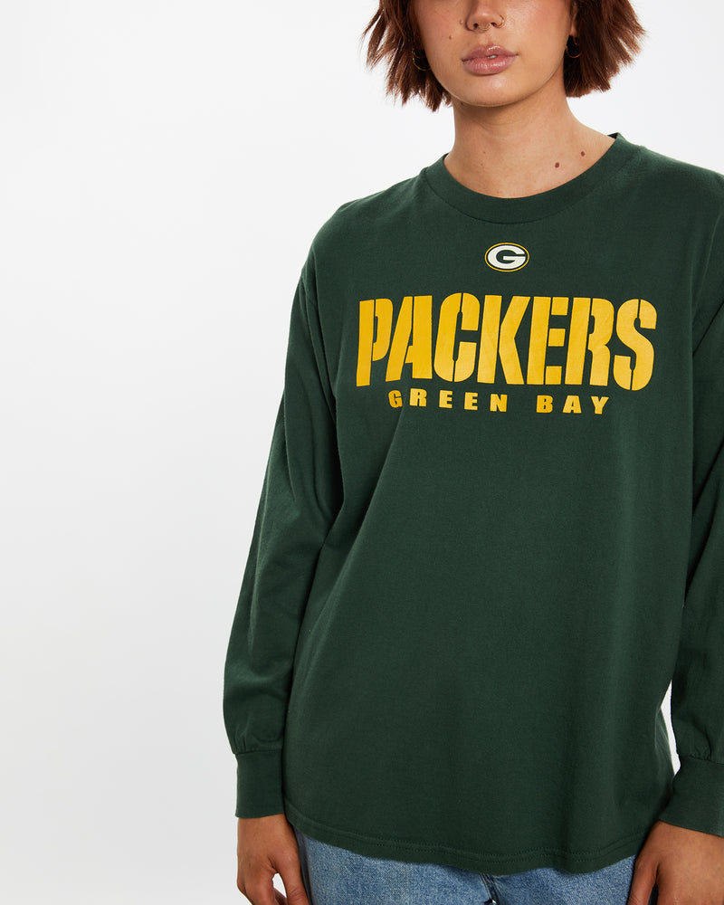 Vintage NFL Green Bay Packers Long Sleeve Tee <br>M , The Real Deal , newtown, sydney, australia, thrift store, opshop, preloved, secondhand, sustainable, retro, antique, 70s, 80s, 90s, 2000s, 00s, fashion, clothing, streetwear, trendy, garment, style, boutique, store, shop, archive, sale, cheap, best, top