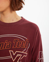 Vintage 90s NCAA Virginia Tech Hokies Long Sleeve Tee <br>M , The Real Deal , newtown, sydney, australia, thrift store, opshop, preloved, secondhand, sustainable, retro, antique, 70s, 80s, 90s, 2000s, 00s, fashion, clothing, streetwear, trendy, garment, style, boutique, store, shop, archive, sale, cheap, best, top