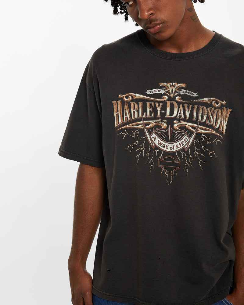 Vintage Harley Davidson Tee <br>L , The Real Deal , newtown, sydney, australia, thrift store, opshop, preloved, secondhand, sustainable, retro, antique, 70s, 80s, 90s, 2000s, 00s, fashion, clothing, streetwear, trendy, garment, style, boutique, store, shop, archive, sale, cheap, best, top